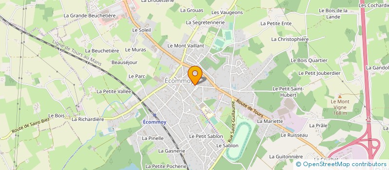 localisation de l'entreprise MADAME MICHELLE FOUREY  ECOMMOY
