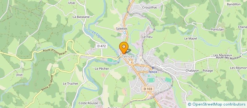 localisation de l'entreprise MADAME MICHELLE FRAISSE à TENCE