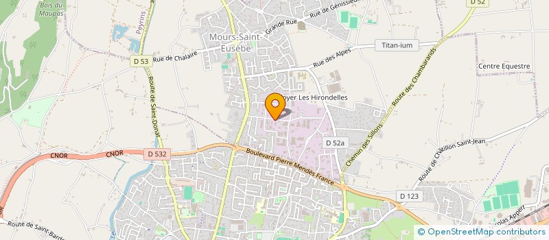 localisation de l'entreprise MADAME MICHELLE FRAYSSE  MOURS-SAINT-EUSEBE