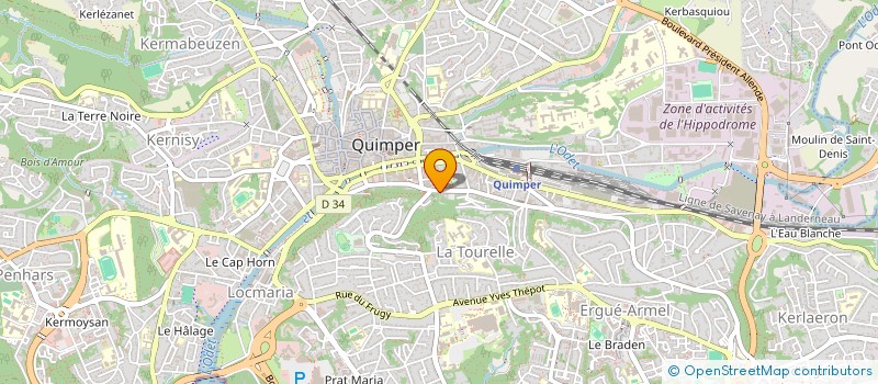 localisation de l'entreprise MADAME MICHELLE FRIANT à QUIMPER