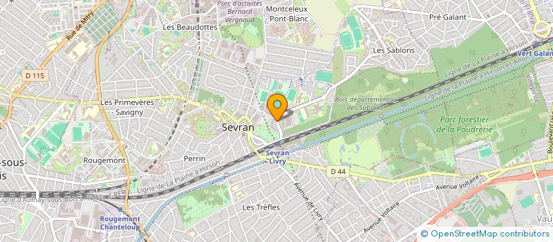 localisation de l'entreprise MADAME MICHELLE FWAKIADI  SEVRAN