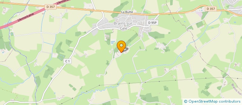 localisation de l'entreprise MADAME MICHELLE-GABRIELLE GEORGES  BRAINS SUR GEE