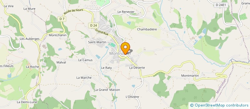 localisation de l'entreprise MADAME MICHELLE GAIGNEUX à MONTROTTIER
