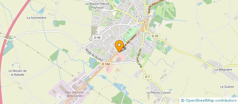 localisation de l'entreprise MADAME MICHELLE GARANDEAU  ESSARTS-EN-BOCAGE