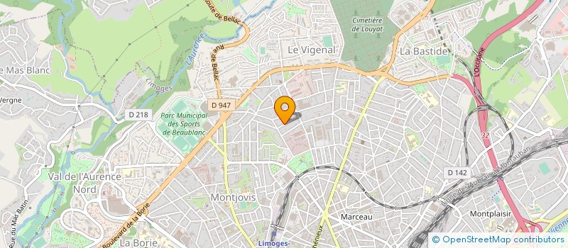 localisation de l'entreprise MADAME MICHELLE GAUDY à LIMOGES