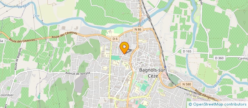 localisation de l'entreprise MADAME MICHELLE GAUTIER à BAGNOLS-SUR-CEZE