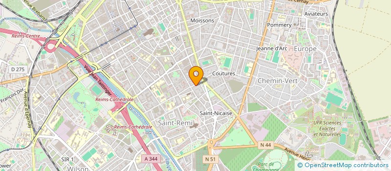 localisation de l'entreprise MADAME MICHELLE GEORGE  REIMS