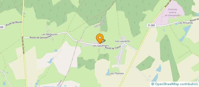 localisation de l'entreprise MADAME MICHELLE GIRARD  GENNETINES