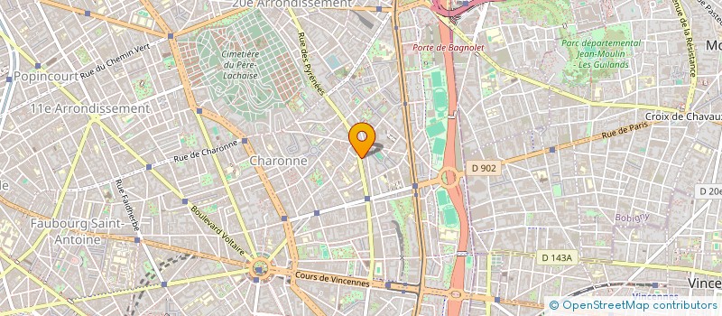 localisation de l'entreprise MADAME MICHELLE GOUTAGNY  PARIS