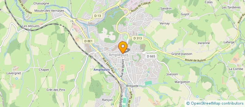 localisation de l'entreprise MADAME MICHELLE GOUTTARD  AMPLEPUIS