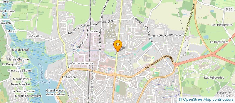 localisation de l'entreprise MADAME MICHELLE GUILLOTEAU à LES SABLES D'OLONNE