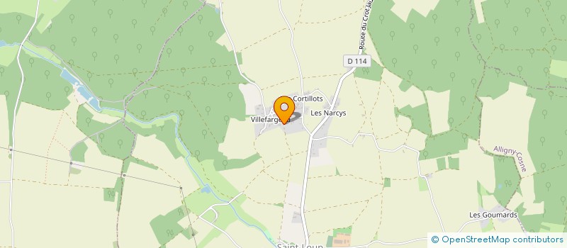 localisation de l'entreprise MADAME MICHELLE GUILLOTON  SAINT-LOUP-DES-BOIS