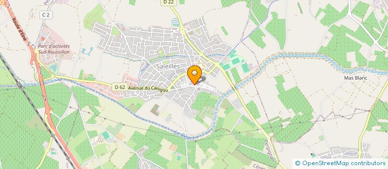 localisation de l'entreprise MADAME MICHELLE HAGET  SALEILLES