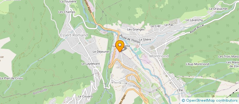 localisation de l'entreprise MADAME MICHELLE HEBBRON  MORZINE