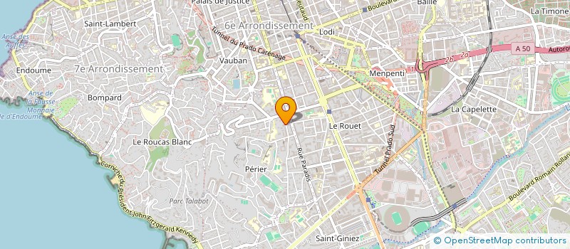 localisation de l'entreprise MADAME MICHELLE HUGHES  MARSEILLE