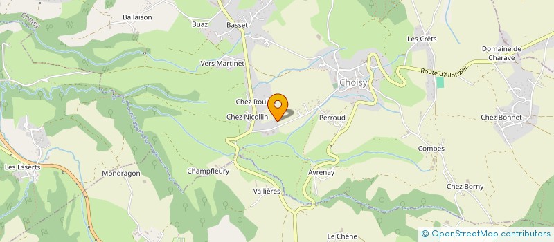 localisation de l'entreprise MADAME MICHELLE JACQUES  CHOISY