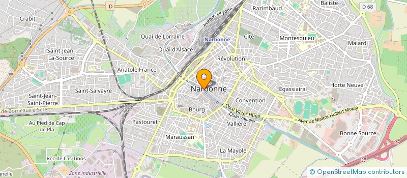 localisation de l'entreprise MADAME MICHELLE JOURDAIN à NARBONNE