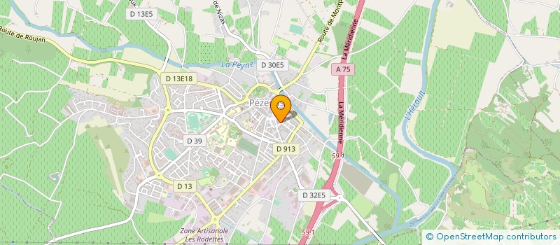 localisation de l'entreprise MADAME MICHELLE JOURDAN à PEZENAS