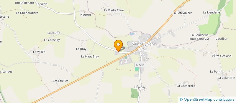 localisation de l'entreprise MADAME MICHELLE JOUSSELIN  SAINT-CYR-EN-PAIL