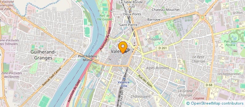 localisation de l'entreprise MADAME MICHELLE JUSSEAU  VALENCE