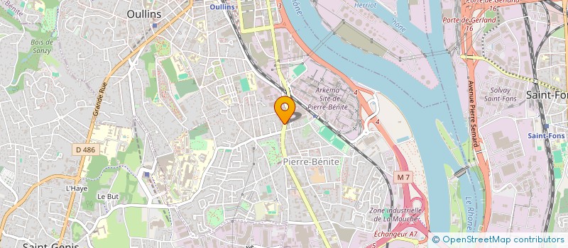 localisation de l'entreprise MADAME MICHELLE KIM  OULLINS-PIERRE-BENITE