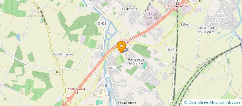 localisation de l'entreprise MADAME MICHELLE KNIGHT  ROULLET-SAINT-ESTEPHE