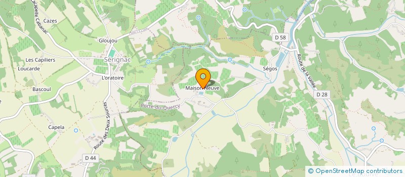 localisation de l'entreprise MADAME MICHELLE LACROIX  PORTE-DU-QUERCY