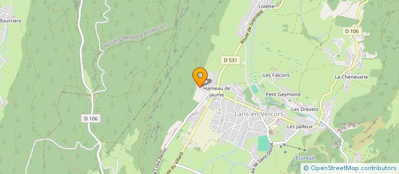 localisation de l'entreprise MADAME MICHELLE LAUBRIAT  LANS-EN-VERCORS