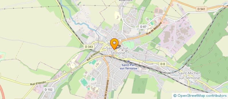 localisation de l'entreprise MADAME MICHELLE LEROY  SAINT-POL-SUR-TERNOISE