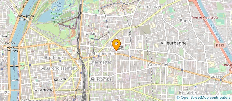 localisation de l'entreprise MADAME MICHELLE MARCHAL à VILLEURBANNE