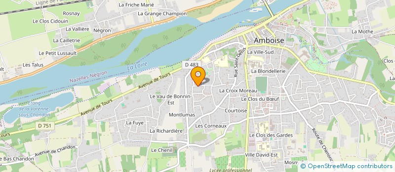 localisation de l'entreprise MADAME MICHELLE MARGARIDO  AMBOISE