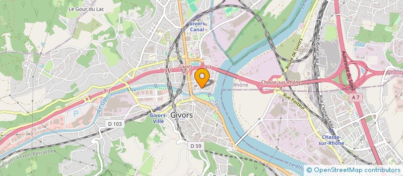 localisation de l'entreprise MADAME MICHELLE MARTINEZ  GIVORS