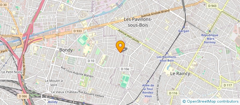 localisation de l'entreprise MADAME MICHELLE MELKI  BONDY