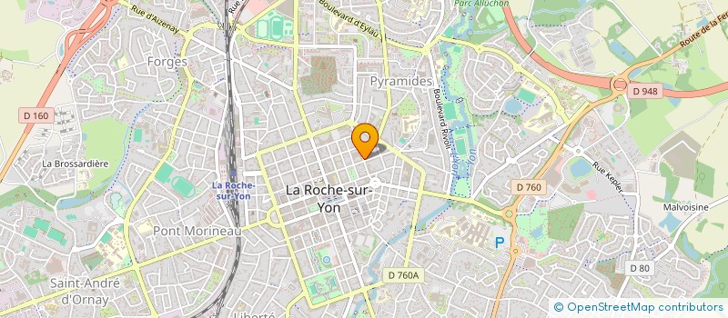 localisation de l'entreprise MADAME MICHELLE MENNESSIER à LA ROCHE-SUR-YON