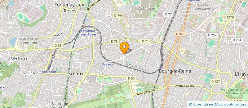 localisation de l'entreprise MADAME MICHELLE MERAND à SCEAUX