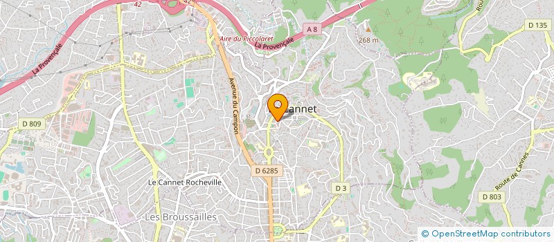 localisation de l'entreprise MADAME MICHELLE MORTIER  LE CANNET