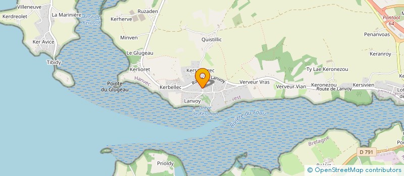 localisation de l'entreprise MADAME MICHELLE MORVAN  HANVEC