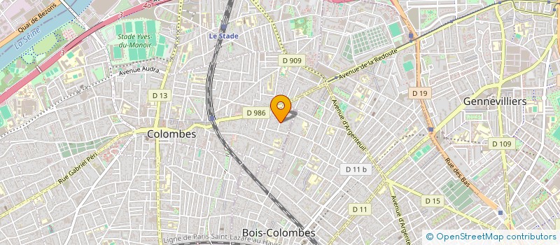 localisation de l'entreprise MADAME MICHELLE NOGUES  COLOMBES