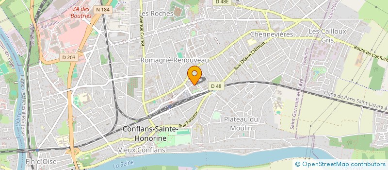 localisation de l'entreprise MADAME MICHELLE PAILLART  CONFLANS-SAINTE-HONORINE