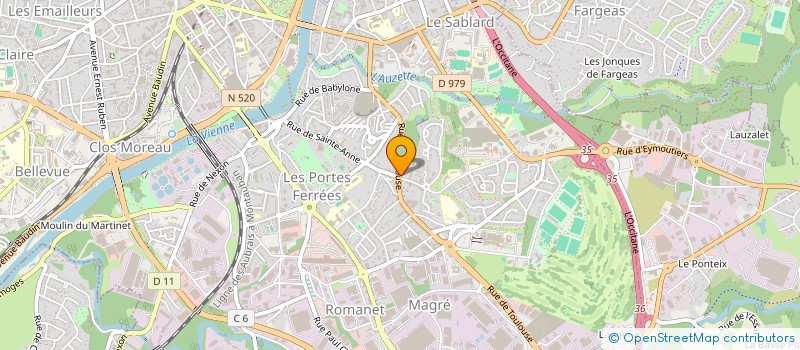 localisation de l'entreprise MADAME MICHELLE PIMPIN à LIMOGES