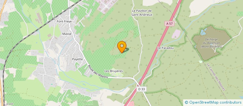 localisation de l'entreprise MADAME MICHELLE POUMEROULIE à LE LUC