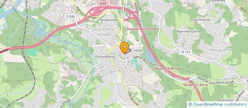 localisation de l'entreprise MADAME MICHELLE POUTHOU  SAINT-PIERRE-D'IRUBE