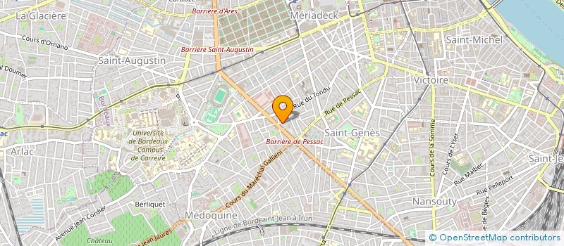 localisation de l'entreprise MADAME MICHELLE PUJOS à BORDEAUX
