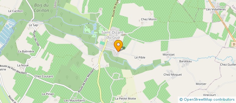 localisation de l'entreprise MADAME MICHELLE RAFFIN  SAINT-DIZANT-DU-GUA