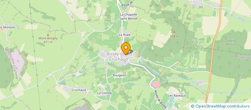 localisation de l'entreprise MADAME MICHELLE RAUX  BISSEY-SOUS-CRUCHAUD