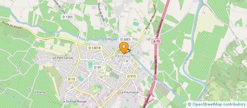 localisation de l'entreprise MADAME MICHELLE RAYMOND à PEZENAS