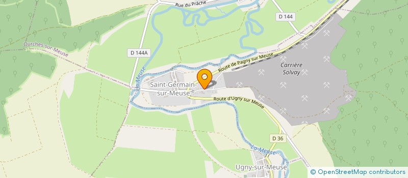 localisation de l'entreprise MADAME MICHELLE ROLLIN à ST GERMAIN SUR MEUSE