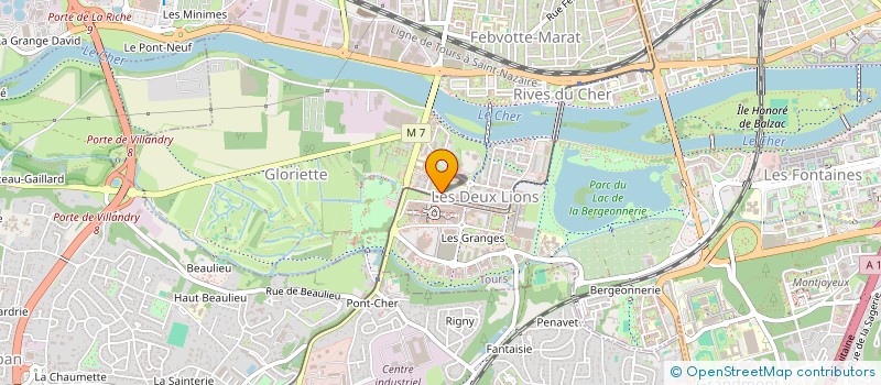 localisation de l'entreprise MADAME MICHELLE ROUCHON  TOURS