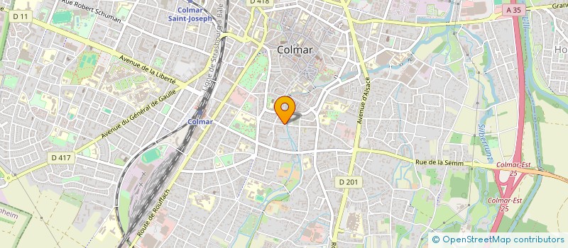 localisation de l'entreprise MADAME MICHELLE RUIZ  COLMAR