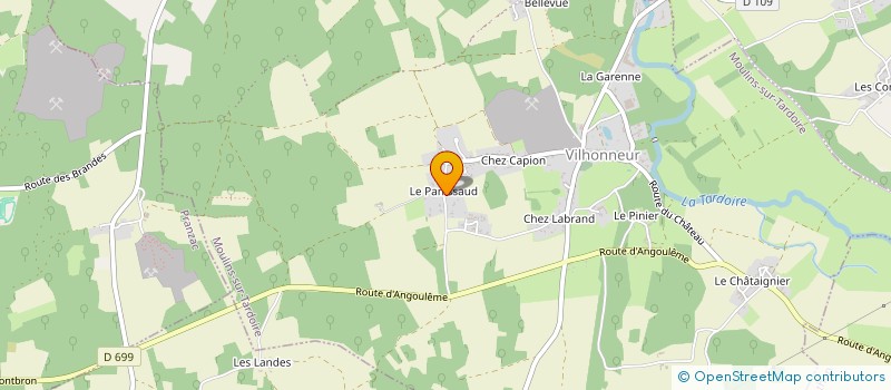 localisation de l'entreprise MADAME MICHELLE SAUVAGE à MOULINS-SUR-TARDOIRE